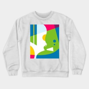 Smoking Abstract Illustration Crewneck Sweatshirt